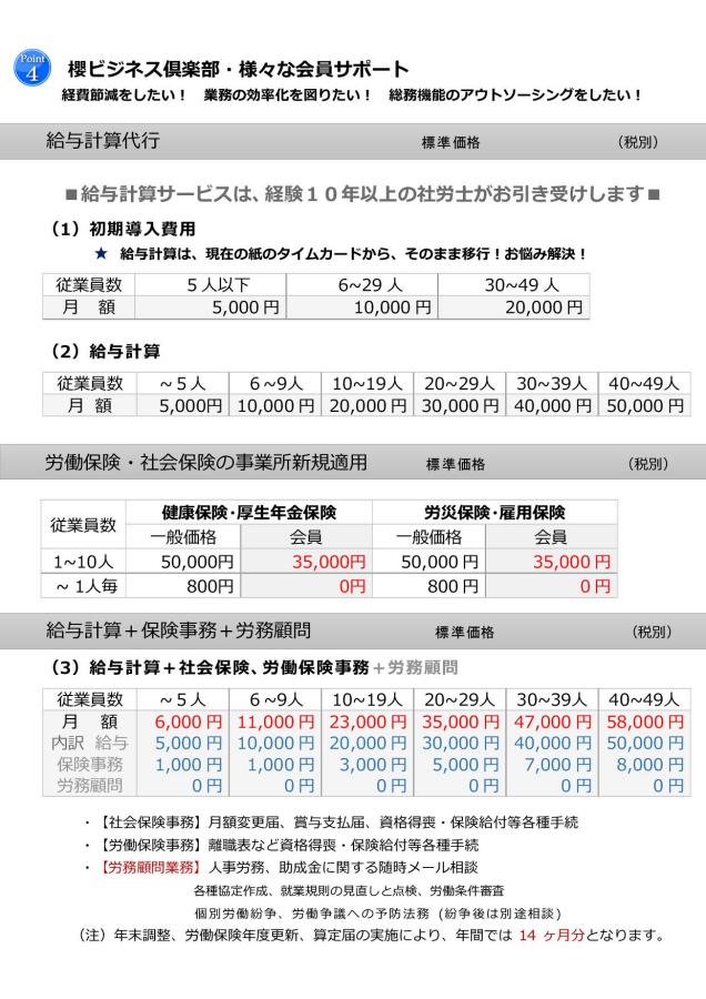 会社設立　給与計算　社会保険事務